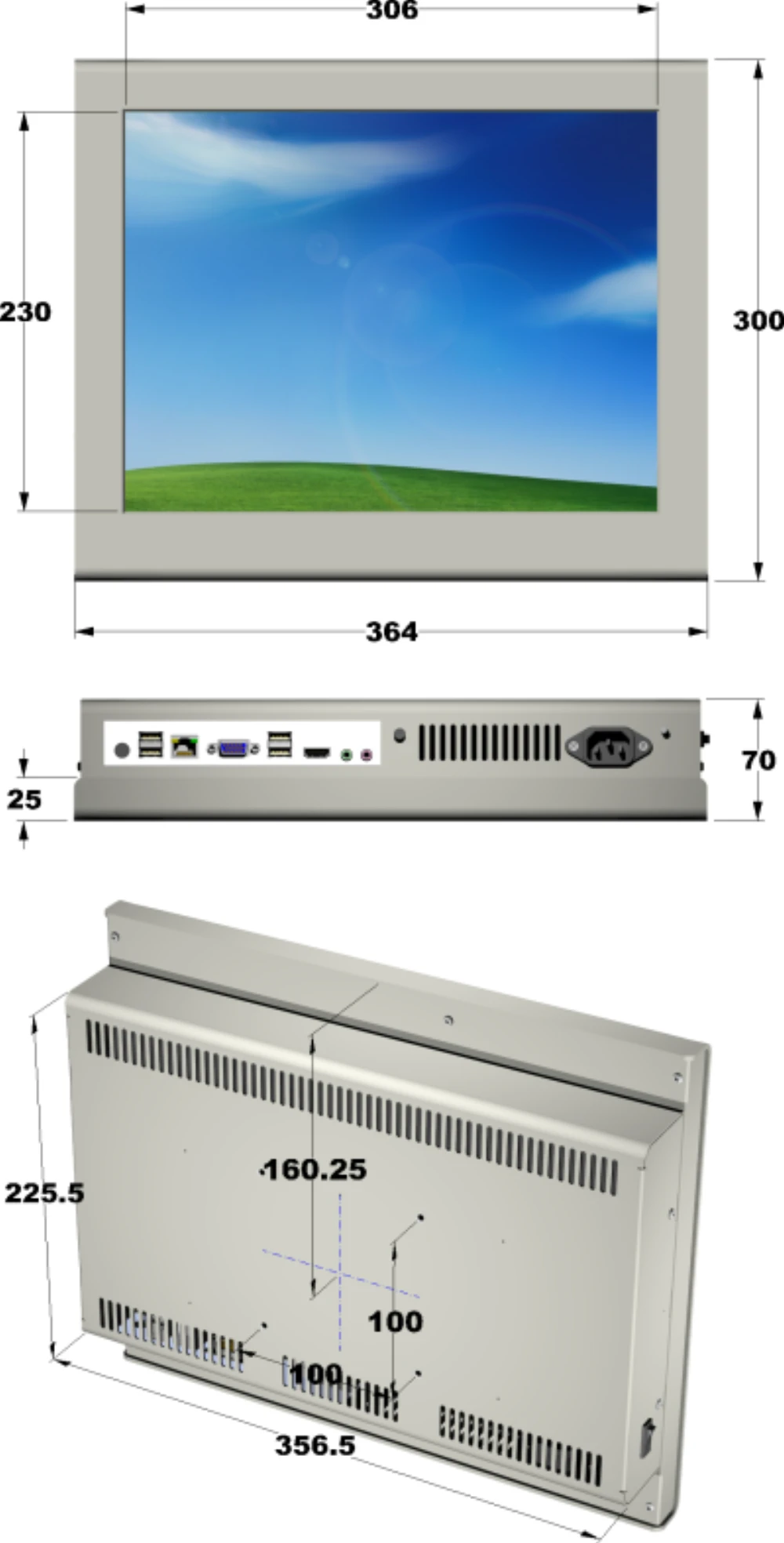 LCD15DI-5C, 15″ Monitor / Panel-PC von GEPRO