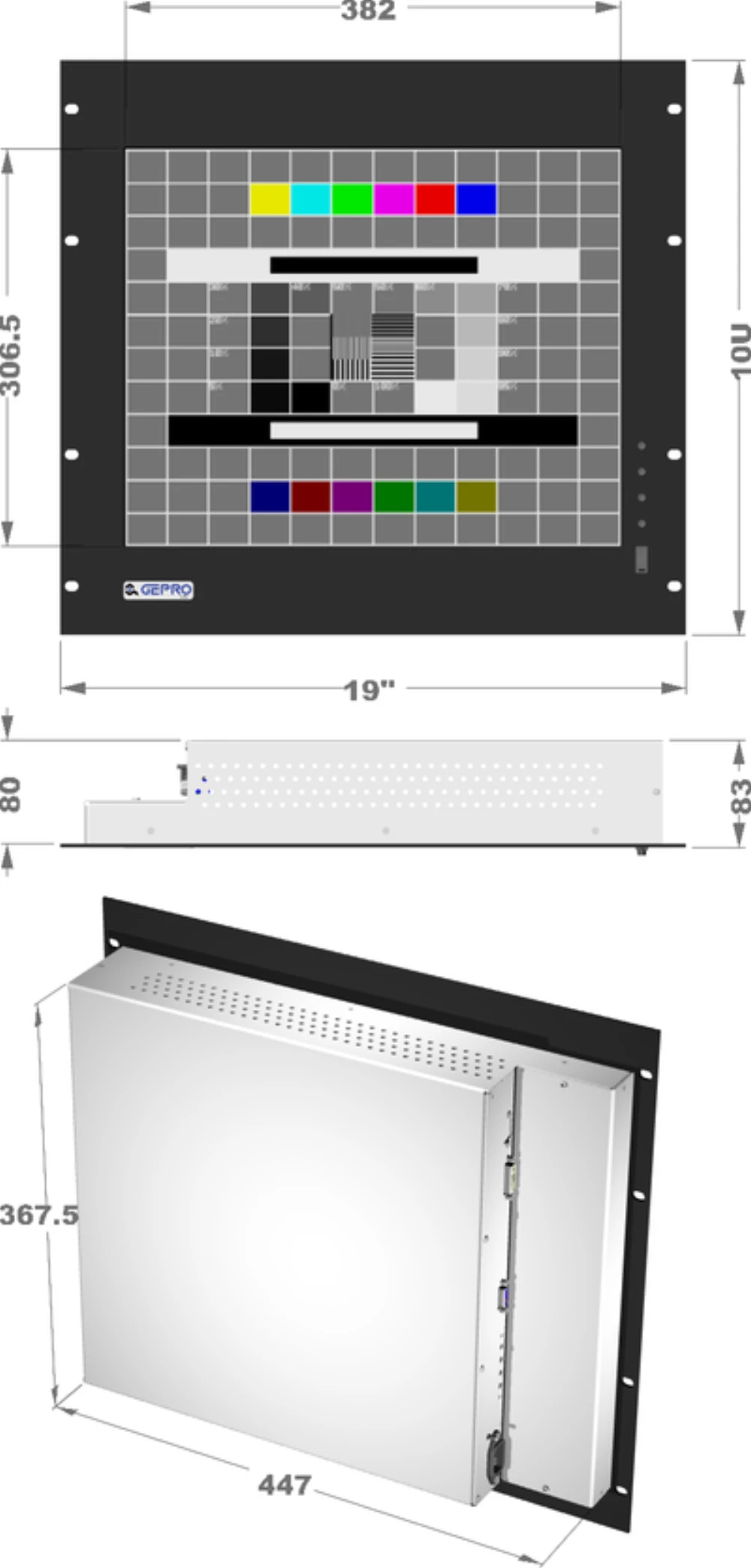 LCD19R10L-7K, 19″ Monitor / Panel-PC von GEPRO