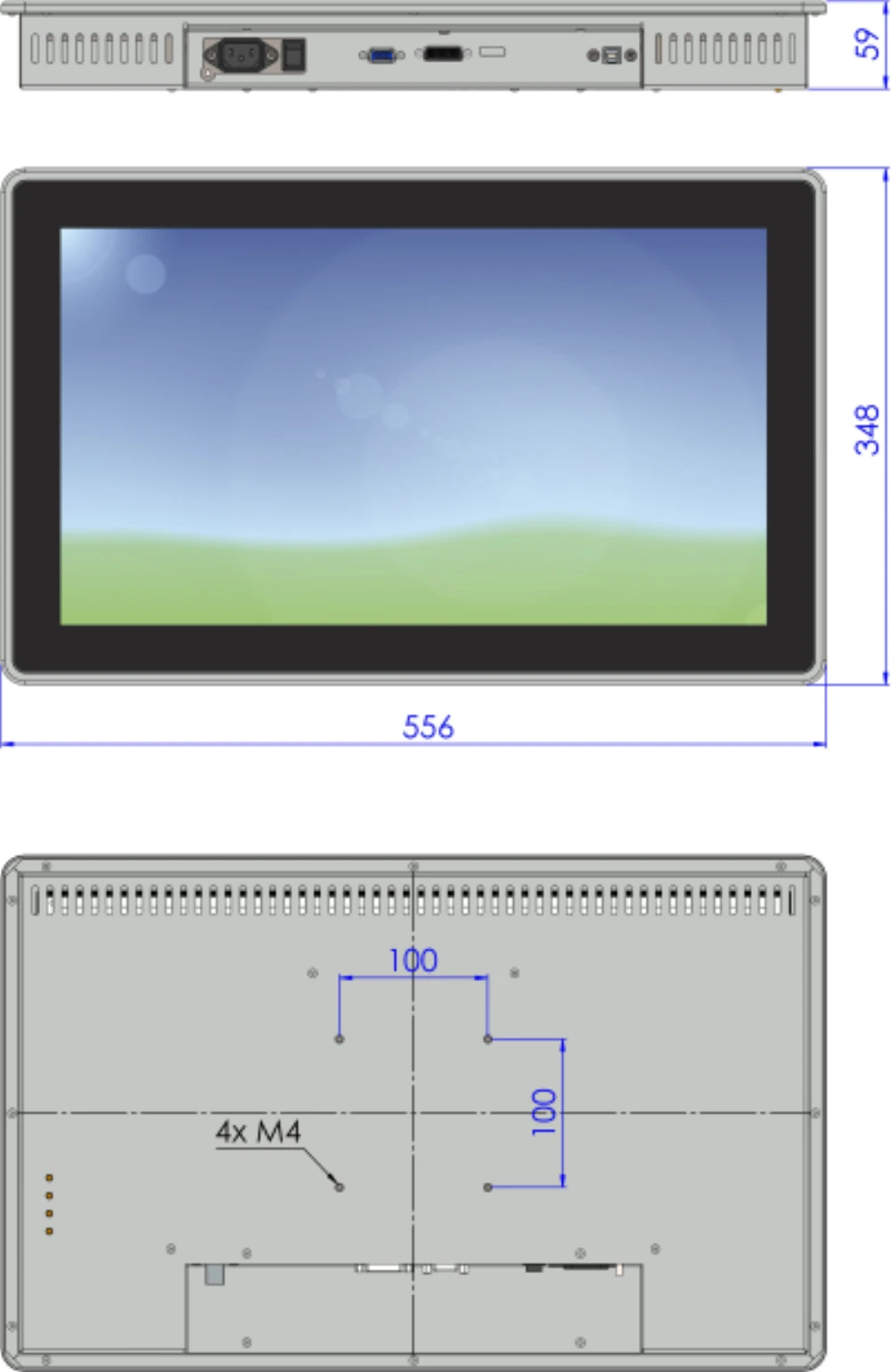 LCD21WDEC-6M, 21,5″ Monitor / Panel-PC von GEPRO