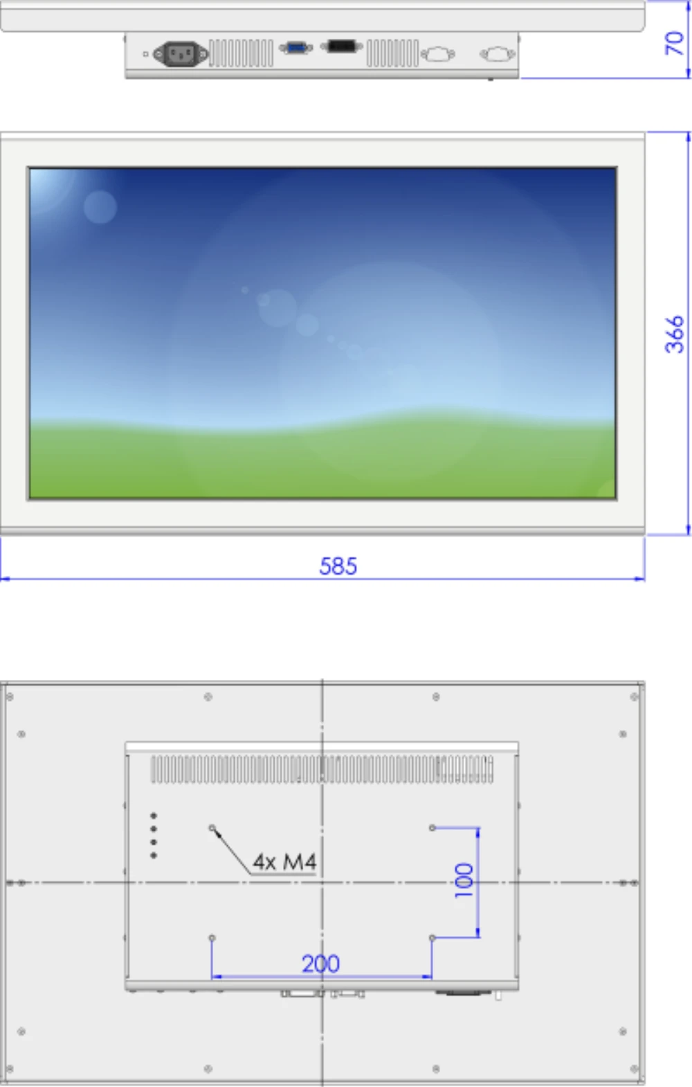 LCD24WDI-5C, 24″ Monitor / Panel-PC von GEPRO