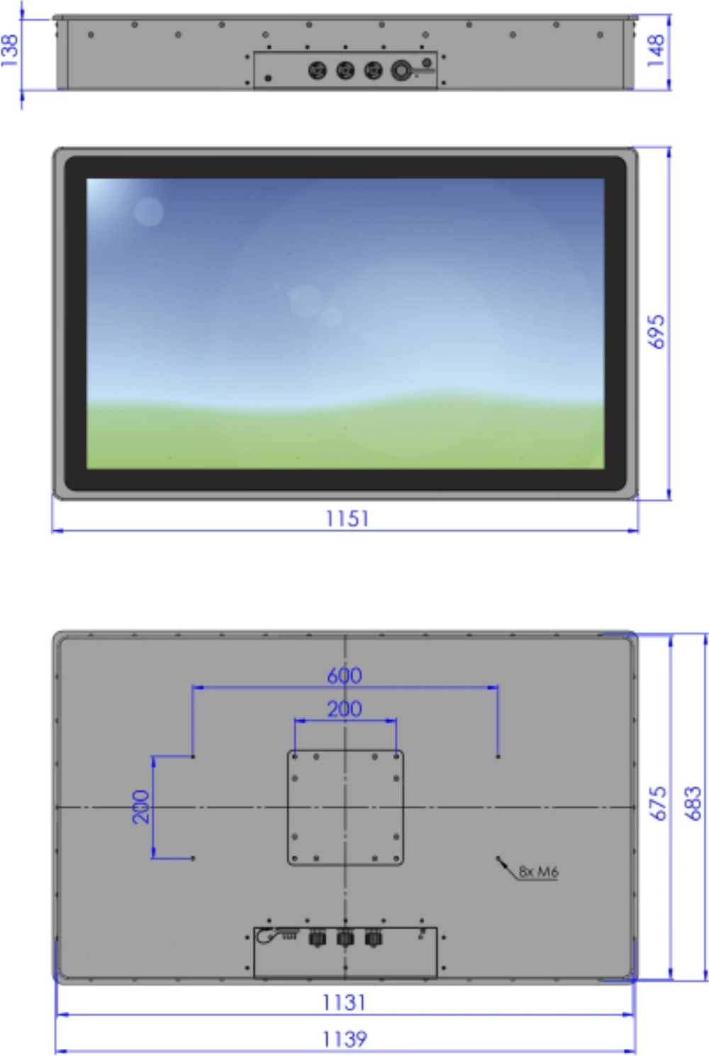LCD46WOC-7G, 46″ Monitor / Panel-PC von GEPRO