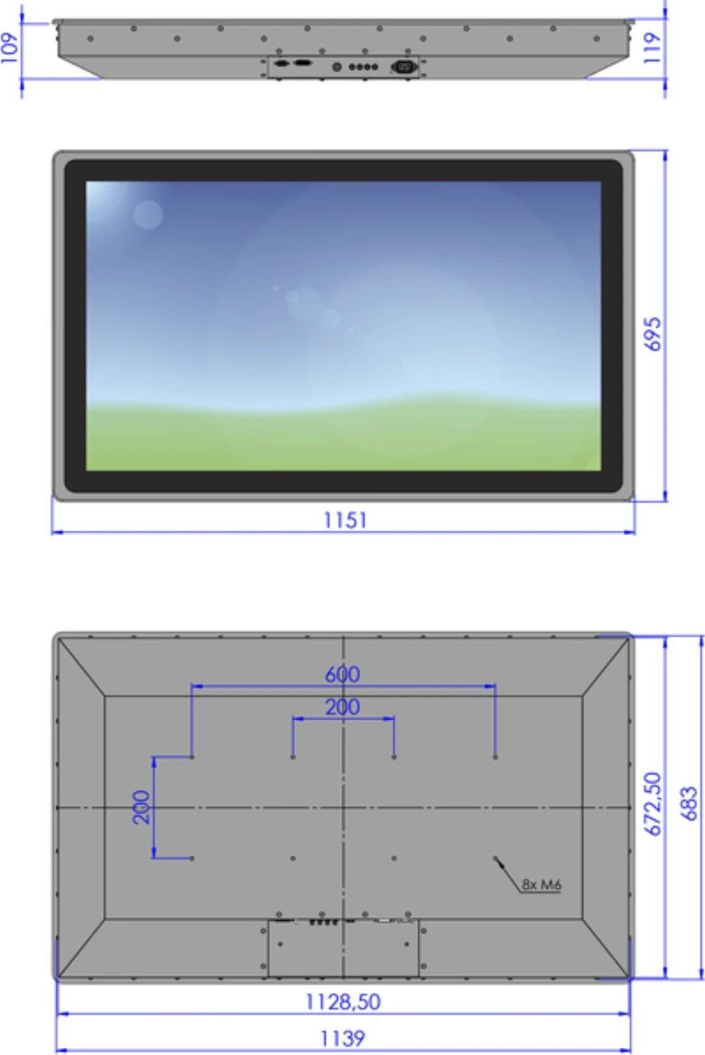 LCD46WPC-7G, 46″ Monitor / Panel-PC von GEPRO