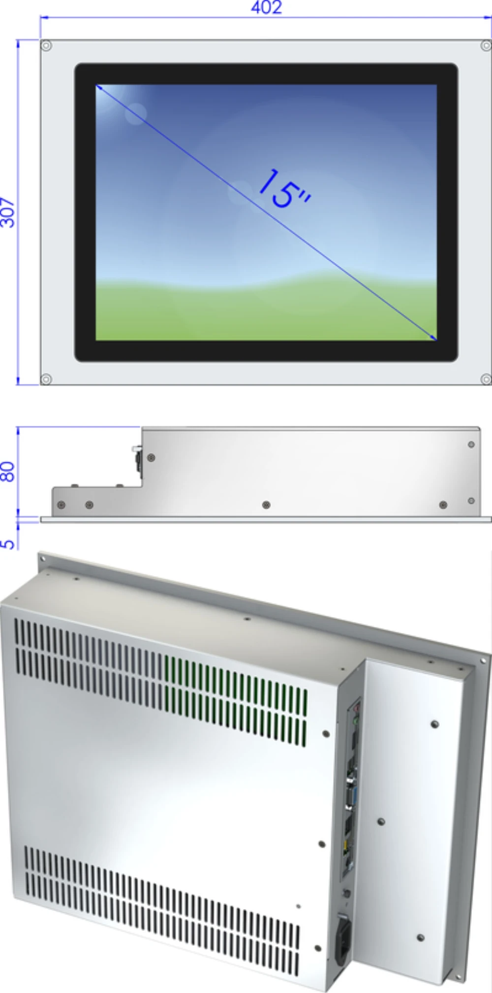 PPC15MLC-7J, 15″ Industrie-Panel-PC von GEPRO